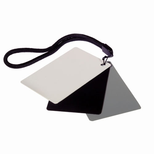 Carta Grigia Per Bilanciamento Del Bianco - 30 Cm Pieghevole 18%, Con Custodia, Per Fotocamere DSLR