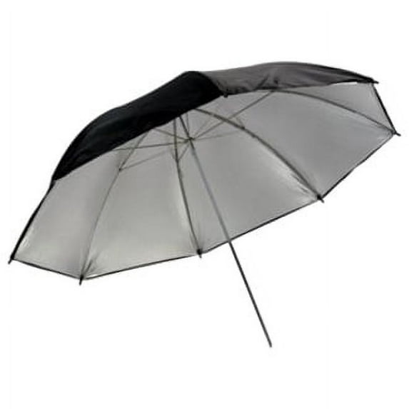 PP UMBRELLA-BLACK/SILVER-60"