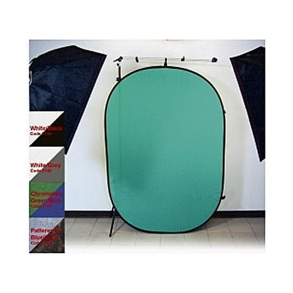 Promaster 2146 6'x7' Pop Up 2 Sided Background - White/Grey