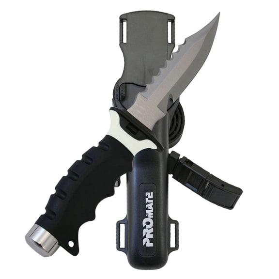 Promate Barracuda Sharp Tip Scuba Diving Knife (5" Blade) - KF510