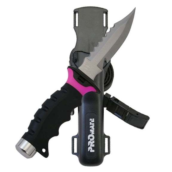 Promate Barracuda Sharp Tip Scuba Diving Knife (5" Blade) - KF510