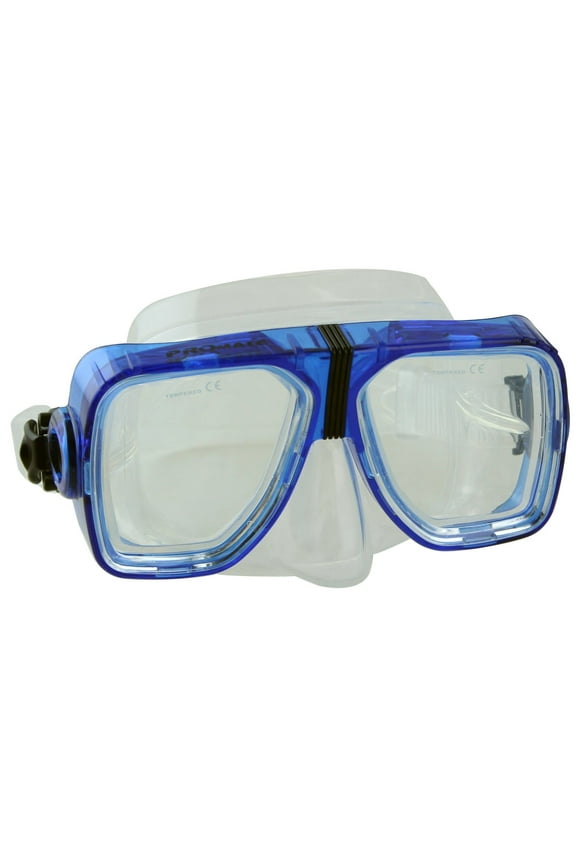 Scope Dive Mask |Blue |Nearsighted Farsighted Prescription Lenses available for Scuba Diving and Snorkeling
