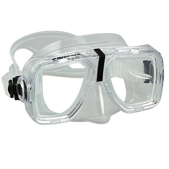 Promate Scope Prescription Dive Mask for Scuba Diving and Snorkeling, Clear-2.5
