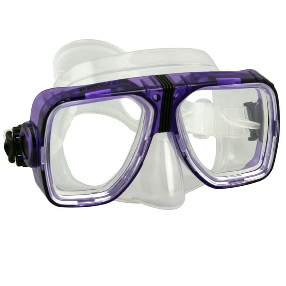 Promate Scope Prescription Dive Mask for Scuba Diving and Snorkeling, Purple-3.5