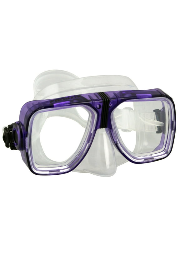 Scope Prescription Dive Mask for Scuba Diving and Snorkeling, Purple-5.0
