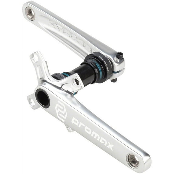 Promax CF-2 Crankset - 160mm, 24mm Spindle, 2-Piece, 68mm English BB Included, Silver