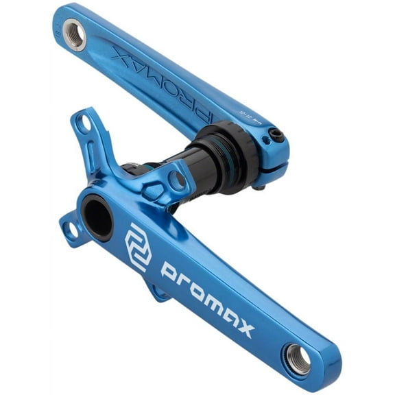 Promax CF-2 Crankset - 165mm, 24mm Spindle, 2-Piece, 68mm English BB Included, Blue