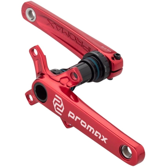Promax CF-2 Crankset - 165mm, 24mm Spindle, 2-Piece, 68mm English BB Included, Red