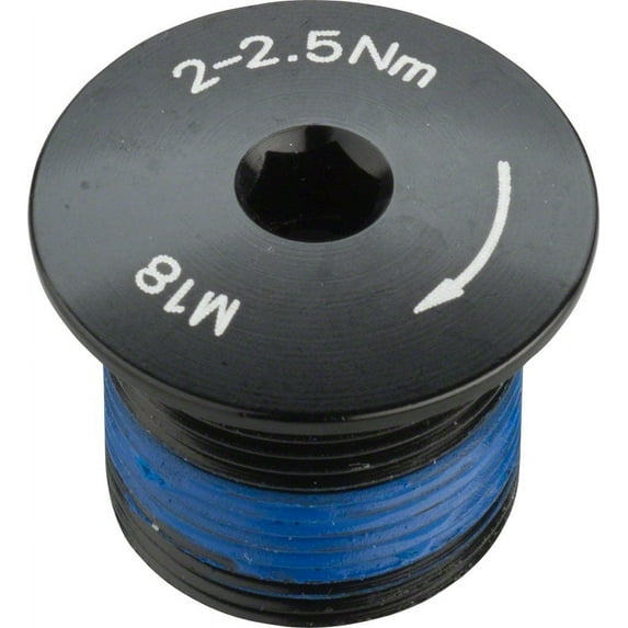 Promax Crank Spindle Fixing Bolt for 2 Piece Cranks Alloy Black Sold Each