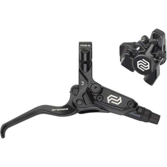 Promax F1 / DSK-927 Disc Brake and Lever - Rear, Hydraulic, Flat Mount, Black