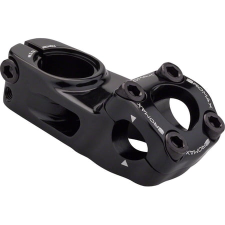 Promax Impact 60mm Top Load Stem Clamp 22.2mm +/- 0 Deg Black Aluminum BMX Bike
