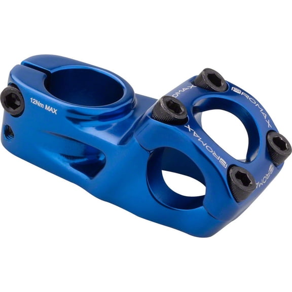 Promax Impact Mini BMX Stem Blue, 1" Steerer, 22.2mm Clamp, 45mm Reach