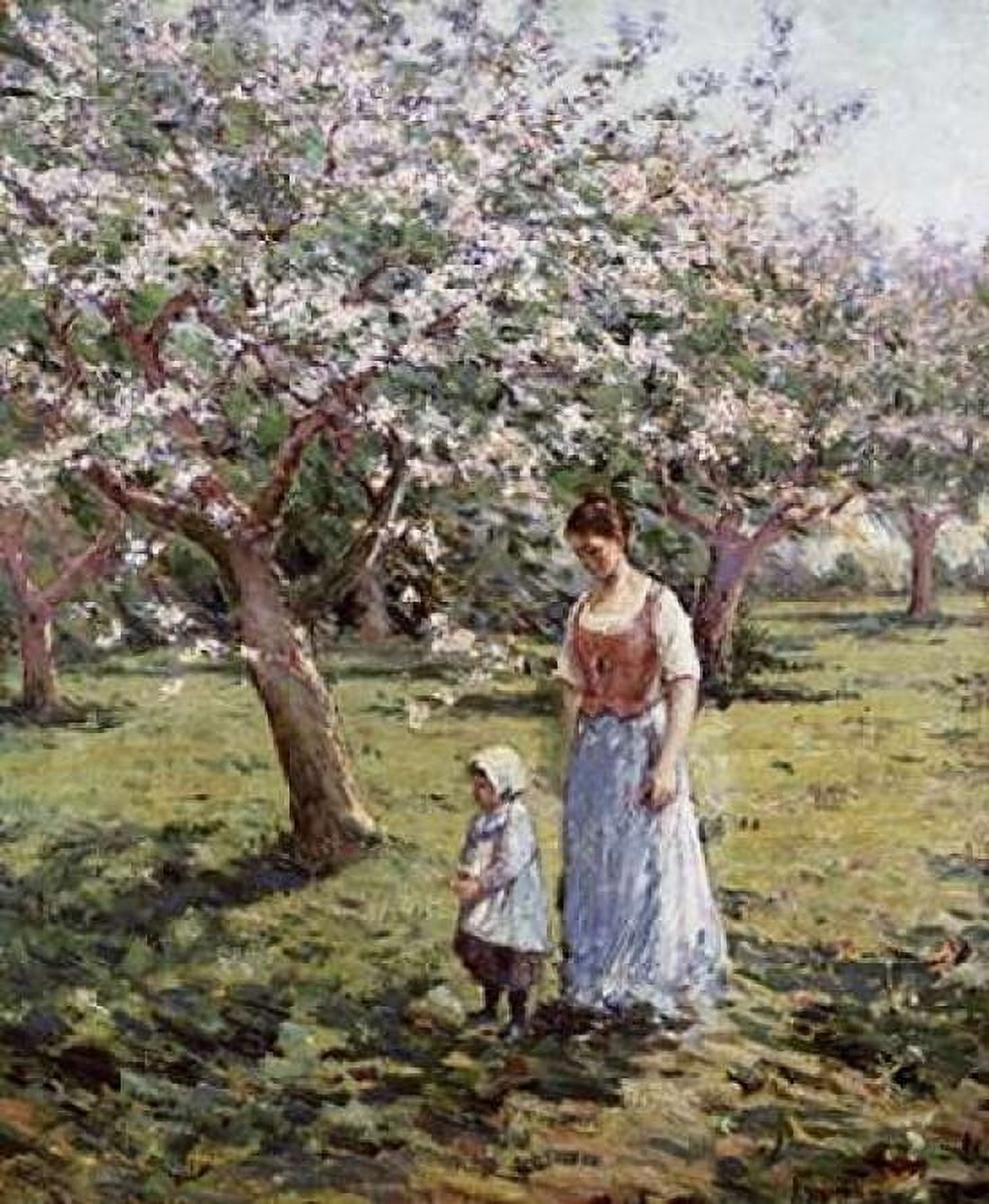Promenade Among The Blossoms Canvas Art - Theodore Robinson (20 x 24)
