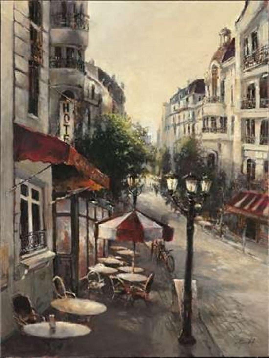 Promenade Cafe Canvas Art - Brent Heighton (22 x 28)