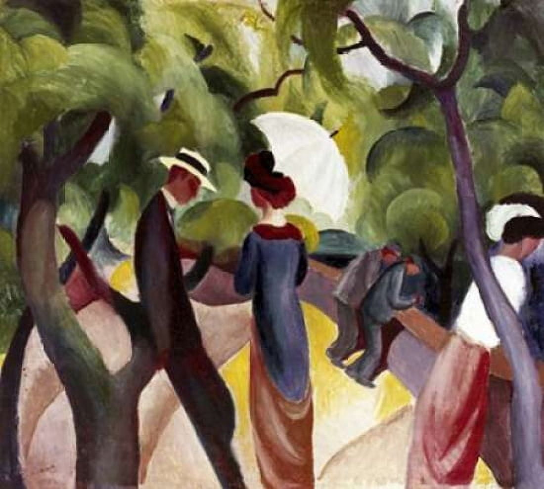 Promenade Canvas Art - August Macke (24 x 24)