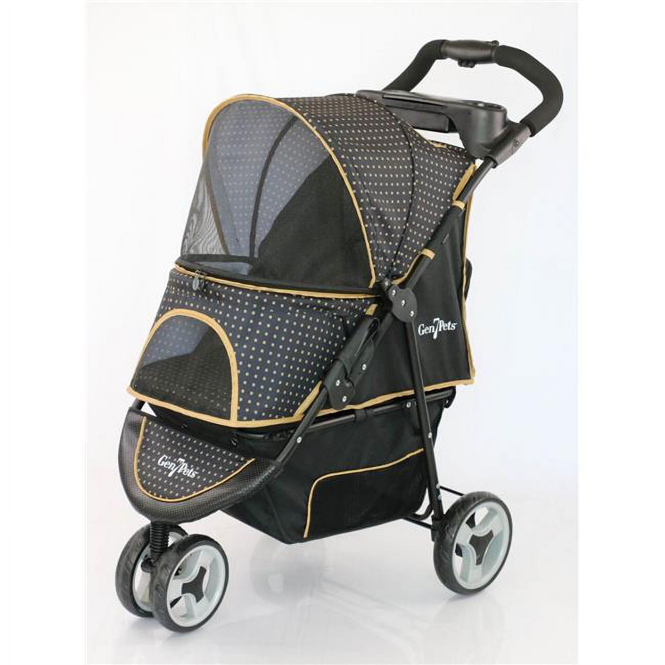 Gold Nugget All-Terrain Pet Stroller with Mesh Canopy