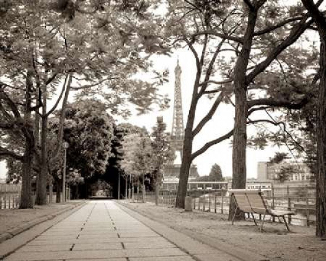 Promenade et Tour Eiffel - 1 Canvas Art - Alan Blaustein (24 x 30)