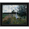 thumbnail image 1 of Promenade near Argenteuil 24x20 Black Ornate Wood Framed Canvas Art by Monet, Claude, 1 of 2