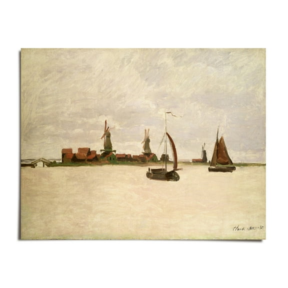 Promenade near Argenteuil - Claude Monet - 8.5x11 - Wall Art Print - UNFRAMED