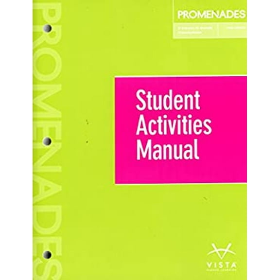 Pre-Owned Promenades 3e Student Activities Manual (Paperback) 1680049992 9781680049992