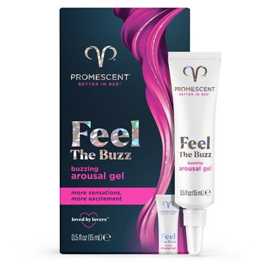Promescent Buzzing Arousal Gel for Women, Intimate Clitoral Sexual Enhancers 5oz