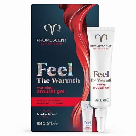 Promescent Warming Arousal Gel for a tingling and excitement,  .5oz (15mL) - 75 Applications.