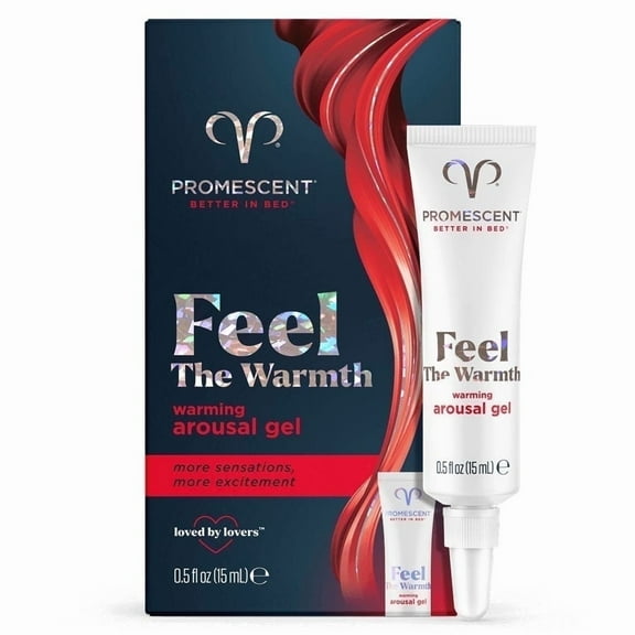 Promescent Warming Arousal Gel for a tingling and excitement, .5oz (15mL) - 75 Applications.