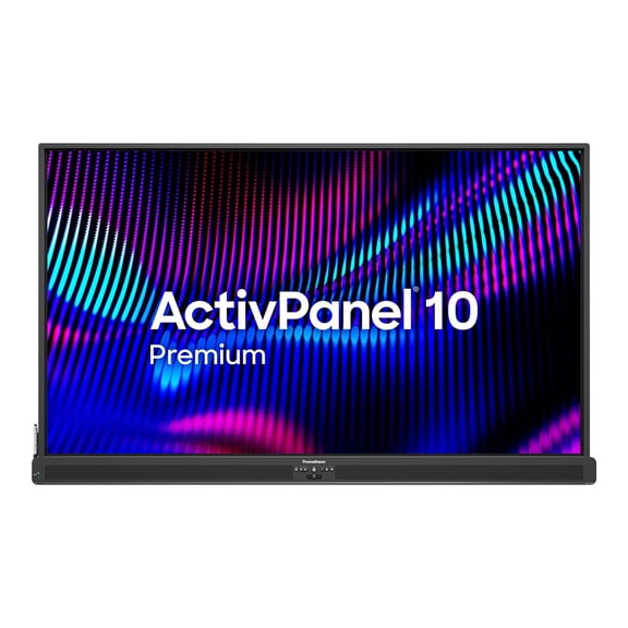 Promethean 86 in. ActivPanel 10 Premium High Specification Digital Whiteboard for Office or Classroom, 4K UHD