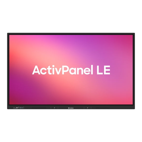 Promethean ActivPanel LE - 75" Diagonal Class LED-backlit LCD display - interactive - with built-in interactive whiteboard, touchscreen (multi touch) - Android - 4K UHD (2160p) 3840 x 2160 - Direct LED - TAA Compliant
