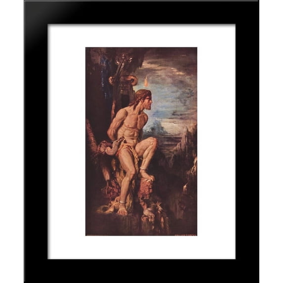 Prometheus 20x24 Framed Art Print by Moreau, Gustave