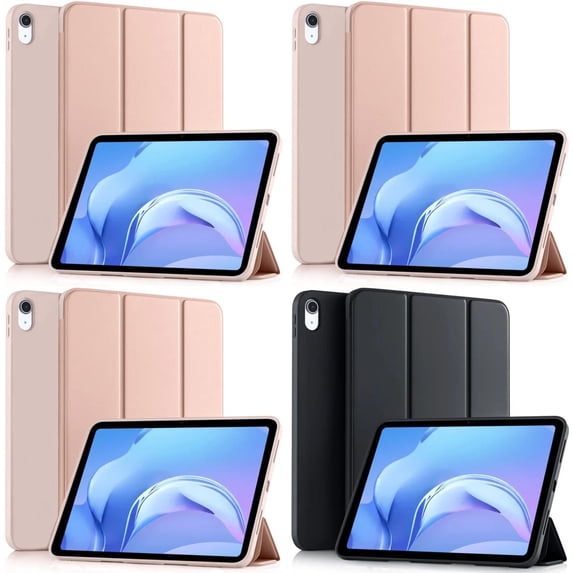 Pre-Owned JNZOLIJ Stylish Protective and Durable Soft Silicone Trifold Flip Smart Cover for Tablet Case - Compatible with 9.7 10.2 10.9 inch models of 5th 6th 7th 8th 9th and 10th Generation T