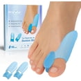 thumbnail image 1 of Promifun 10 Packs Bunion Cushion Protector Pads Toe Separator Gel Shield Foot Pain Relief Calluses Corns,Blue, 1 of 6