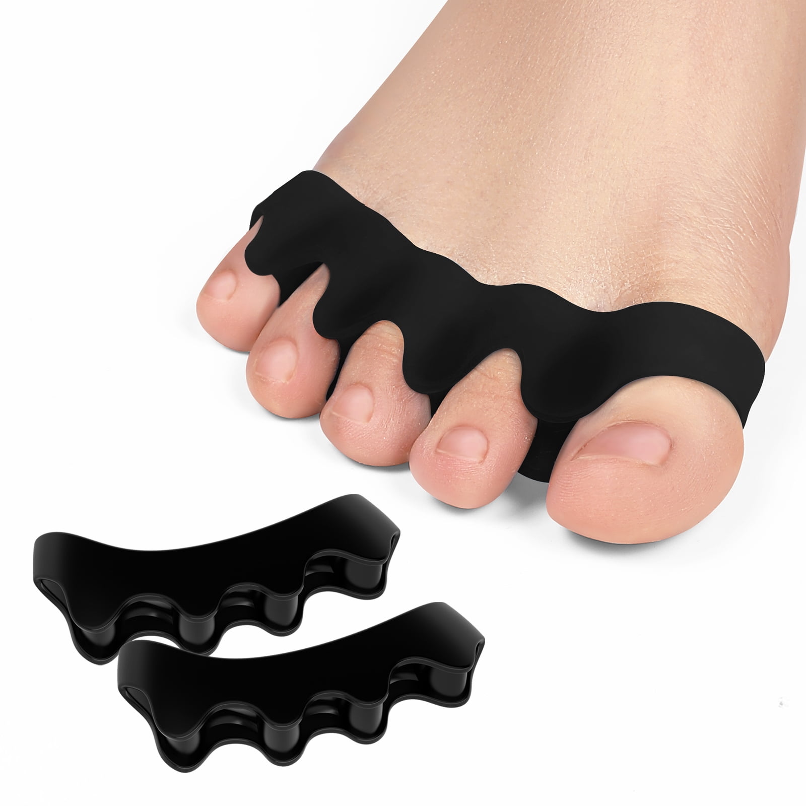 Promifun 4 Pairs Gel Toe Separators Toe Alignment Toe Spacers Bunions ...