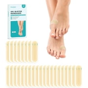 Promifun Blister Bandages - 28 ct Hydrocolloid Cushions for Foot, Toe, Heel - Water Resistant Gel Pads for Prevention & Recovery, Bunion Pack