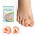 thumbnail image 1 of Promifun Gel Toe Separators Gel Toe Corrector Toe Spacer Bunions Overlapping Toes Alignment,Size L,12 Pack,Skin Color, 1 of 6