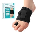thumbnail image 1 of Promifun Hammer Toe Straightener Toe Corrector Toe Straighteners Crooked Curled Toes Foot Pain Relief,Single Hole,Black, 1 of 8
