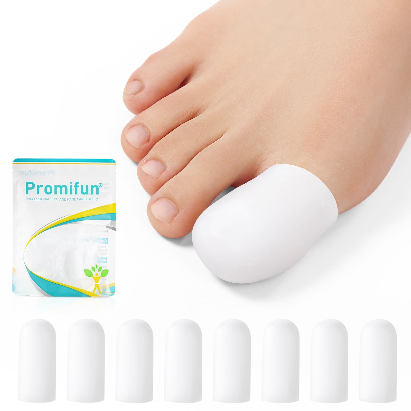 Promifun Silicone Toe Protectors,4 Pairs Soft Gel Toe Protectors for ...