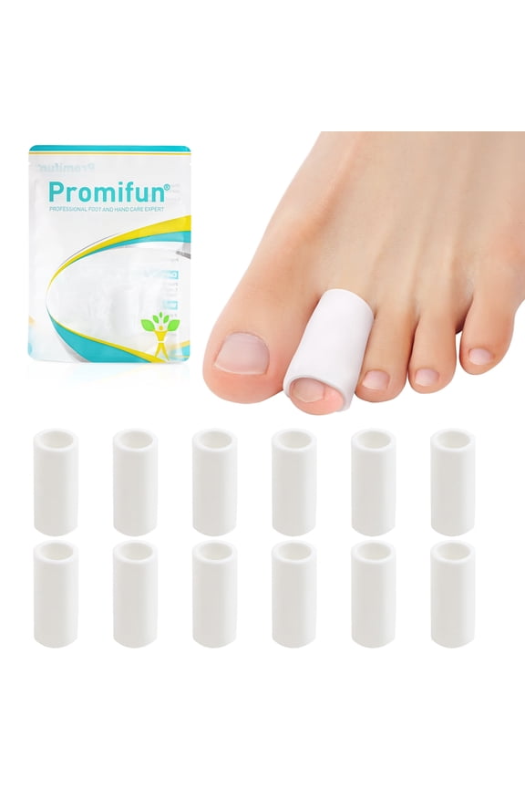 12 Pcs Silicone Toe Protectors Gel Toe Caps Blister Corn Pain Relief for Men Women Shoes