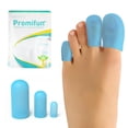 thumbnail image 1 of Promifun Toe Cap Bunion Protector Cover Toe Protector Hammer Toes Cushions Ingrown Toenails Corns Blisters Relief 8 Pcs,Size M, 1 of 6