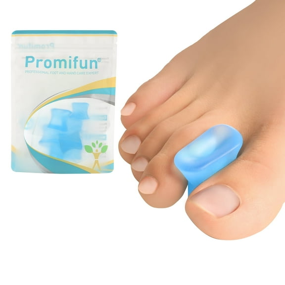 Promifun Upgraded Gel Toe Separators – 12-Pack Bunion Pads – Toe Spacers for Straightening Overlapping Toes, Bunions, Calluses – Soft Silicone Bunion Corrector for Men and Women(6M+6S)