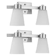 thumbnail image 1 of Prominence Home 2 Pack 2 Light Modern Bathroom Vanity Light with Frosted Glass, 1 of 11