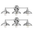 thumbnail image 1 of Prominence Home 2 Pack Lyndan 3 Light Industrial Bathroom Vanity, Brushed Nickel, 1 of 11