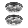 thumbnail image 1 of Prominence Home 2 Pack Madalyn 13" Flush Mount Ceiling Light Clear Glass, Bronze, 1 of 9