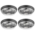 thumbnail image 1 of Prominence Home 4 Pack Madalyn 13" Flush Mount Ceiling Light Clear Glass, Bronze, 1 of 9
