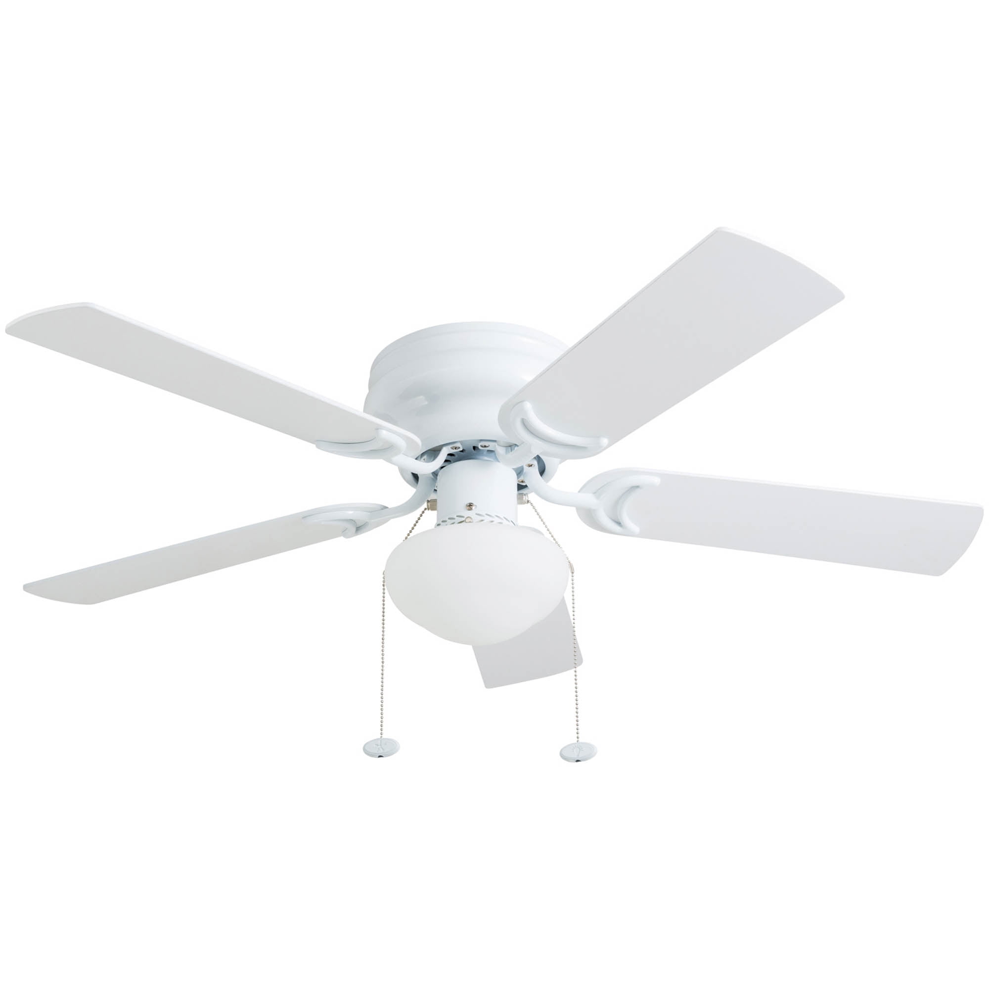Prominence Home Alvina 42" Indoor LED Ceiling Fan with Light and Pull Chain, White