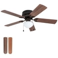 thumbnail image 1 of Prominence Home Alvina 42 Inch Indoor LED Ceiling Fan with Light and Pull Chain, Bronze, 1 of 11