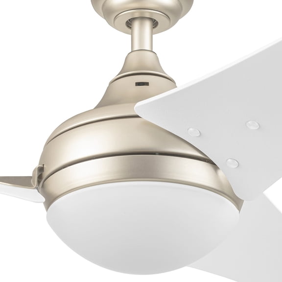 Prominence Home 51870-45 52 in. Remote Control Contemporary Indoor LED Ceiling Fan with Light - Soft Gold