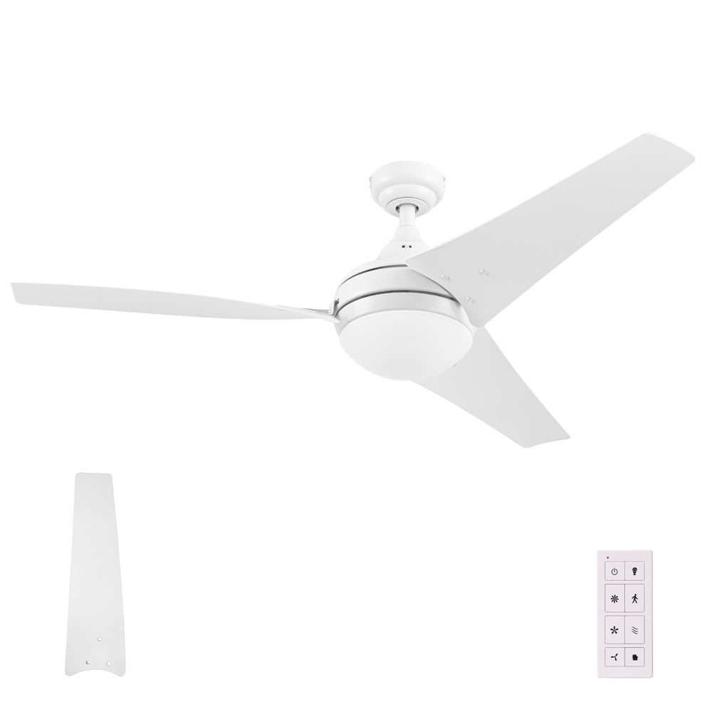 Maxon 52-Inch White LED Ceiling Fan with Remote Control