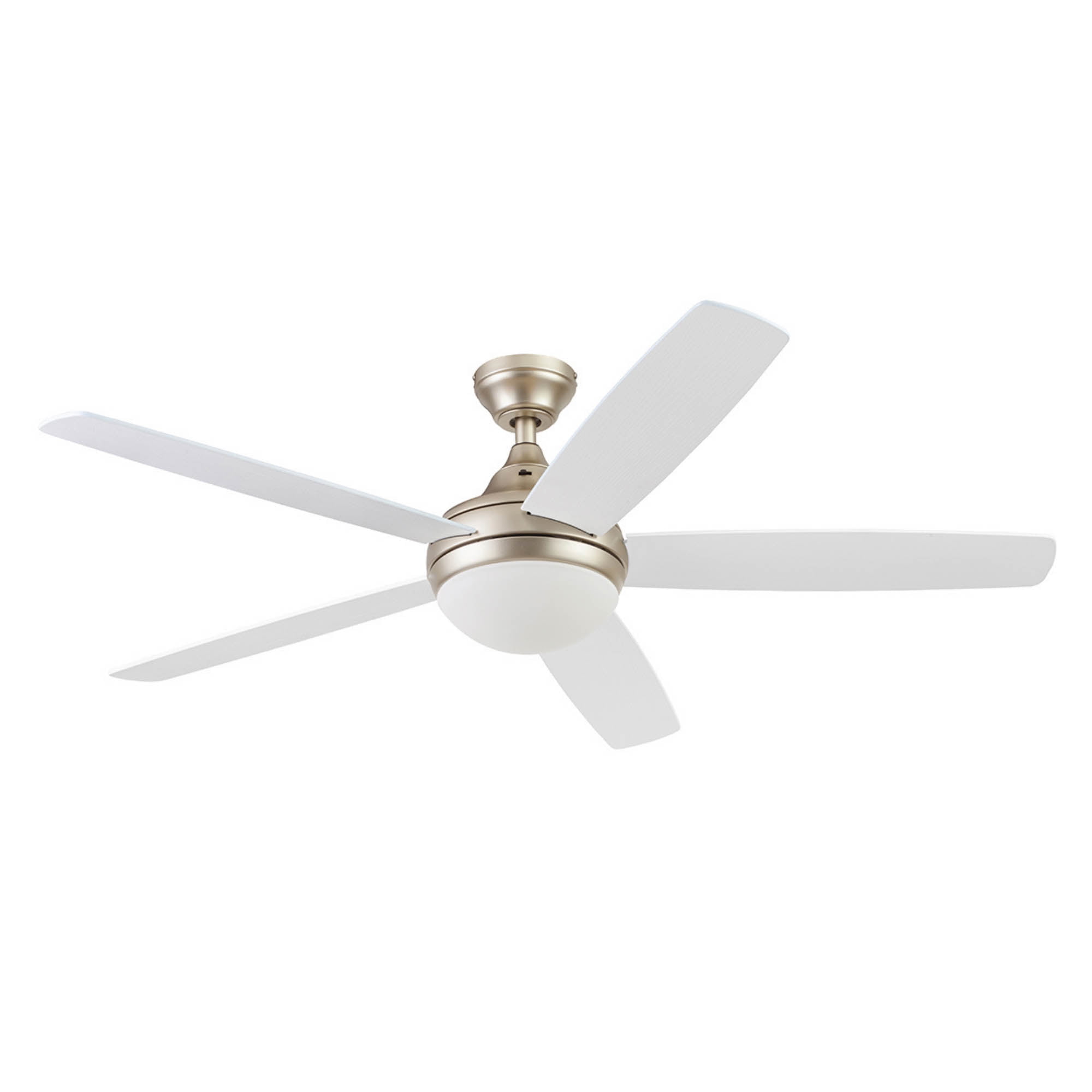 Champagne 52" Ceiling Fan with LED Light and Remote Control
