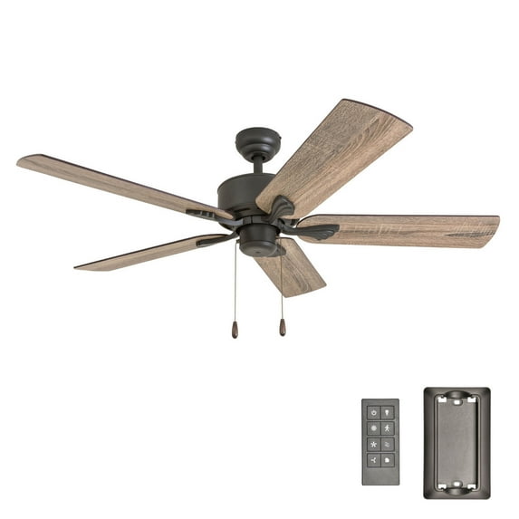Prominence Home 52” Bronze Ceiling Fan with Remote Control and Reversible Motor